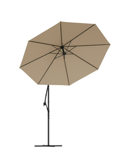 Telo di Ricambio per Ombrellone Grigio Talpa 350 cm