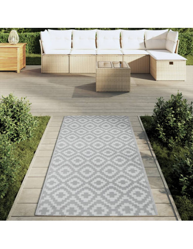 Tappeto da Esterni Grigio 80x150 cm in PP