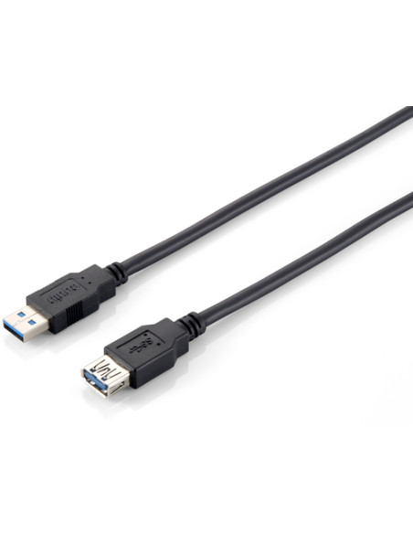 Equip 128398 Cavo di prolunga USB 3.0, da A/M ad A/F, 2,0 m, 5Gbps, nero