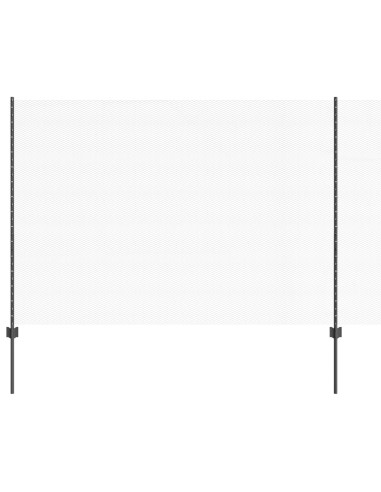 Recinzione con Posto Grigio 1,5 x 25 m Acciaio