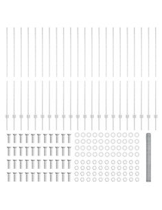 Recinzione con Posto Argento 1,5 x 50 m Acciaio 2
