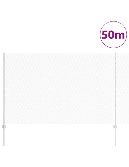 Pali di Recinzione  22 pezzi U-Channel 150 cm in Acciaio Zincato, Recinzione Esagonale  1,5x50 m in Acciaio Zincato