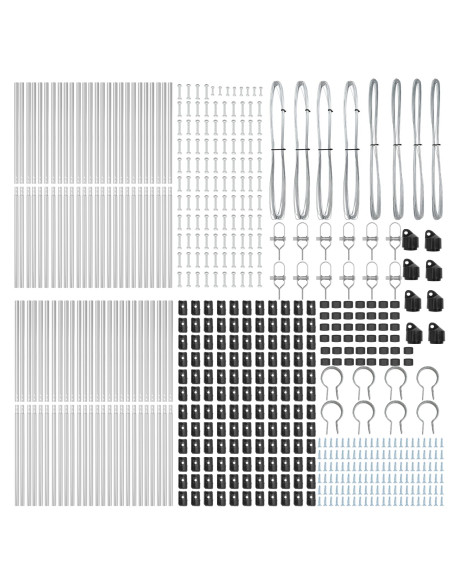 Pali per recinzione  52 pcs Ø32 mm 190 cm Acciaio zincato