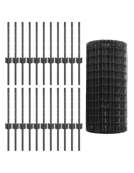 Set di Recinti da Giardino  Set di 3 Grigio Acciaio rivestito in PVC