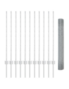 Recinzione con Posto Argento 1 x 25 m Acciaio 2