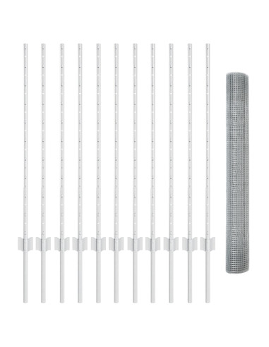 Recinzione con Posto Argento 1 x 25 m Acciaio