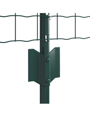 Recinzione con Posto Verde 0,6 x 25 m Acciaio e PVC