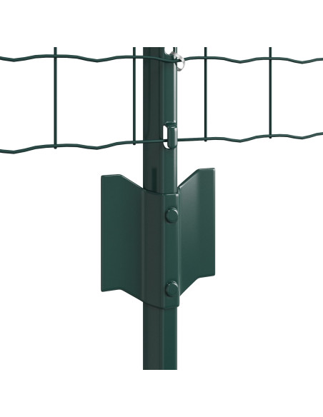 Recinzione con Posto Verde 0,6 x 25 m Acciaio e PVC