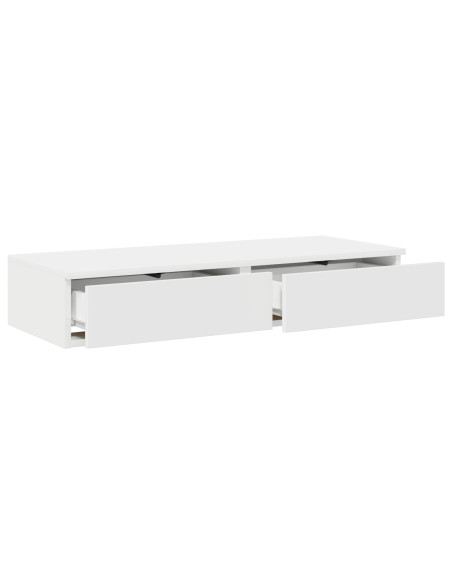 Cassetti per letto bianco  75x36,5x16,5 cm in legno ingegnerizzato