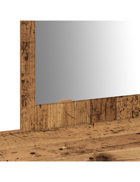 Toletta da parete  in legno vecchio 100x40x70 cm