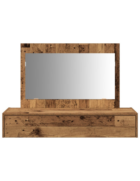 Toletta da parete  in legno vecchio 100x40x70 cm