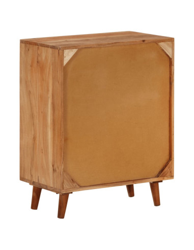 Credenza 60x35x74 cm in Legno Massello di Acacia