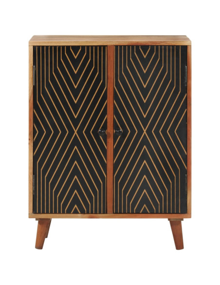 Credenza 60x35x74 cm in Legno Massello di Acacia