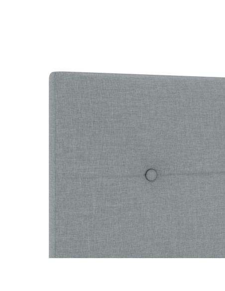 Testiera  Button Tufted Grigio chiaro 180 cm Tessuto