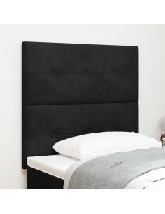 Testiera con testiera Nero 90 cm Pelle Sintetica 2