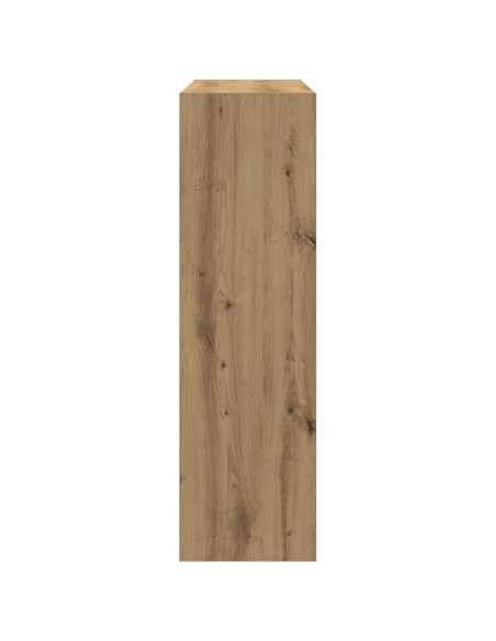 Mobile per libri/separatore di stanze in rovere artigianale - 100x30x103cm, realizzato in legno ingegnerizzato