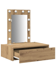 Tavolo da Trucco Marrone 60 x 40 x 70 cm Legno multistrato 2