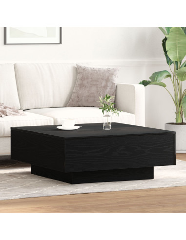 Tavolino da salotto Rovere Nero 80 x 80 x 31 cm