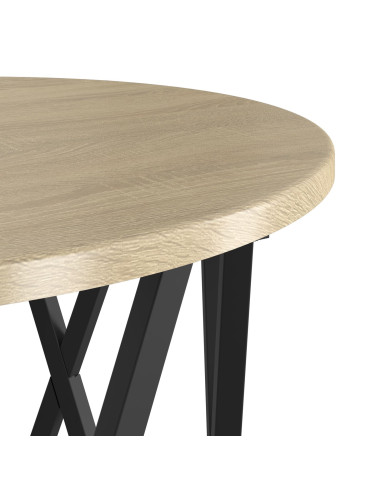 Tavolo Laterale Nesting 3 pcs Rovere Sonoma