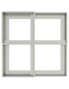 Vaso da giardino Argento 100 x 100 x 60 cm Acciaio zincato 2