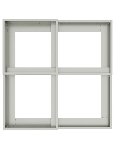 Vaso da giardino Argento 100 x 100 x 60 cm Acciaio zincato