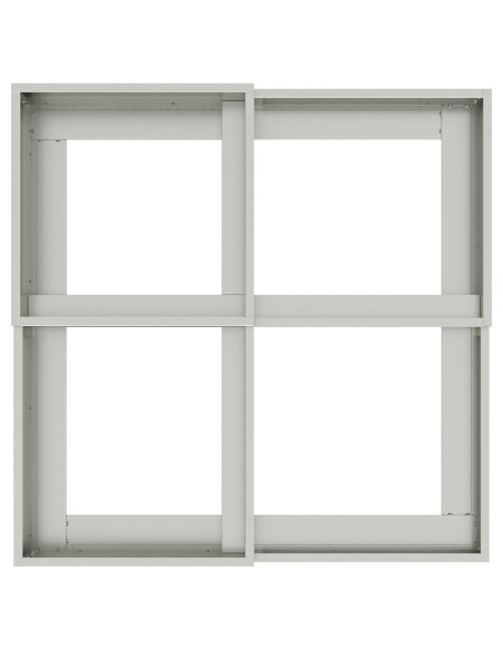 Vaso da giardino Argento 100 x 100 x 60 cm Acciaio zincato