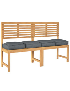 Cuscino 4 pcs Antracite 40 x 40 x 8 cm Tessuto Oxford 2