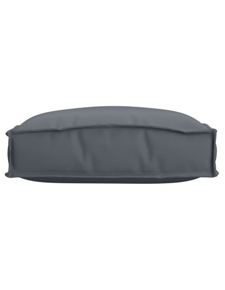 Cuscino 4 pcs Antracite 40 x 40 x 8 cm Tessuto Oxford