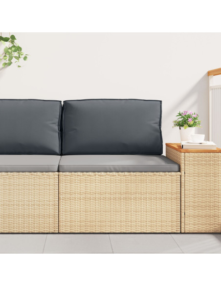 Cuscino per pallet per schiena antracite 70x40x12 cm in tessuto Oxford