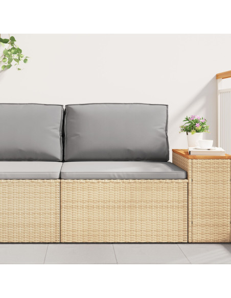 Cuscino per Pallet per Schienale Grigio 70x40x12 cm Tessuto Oxford