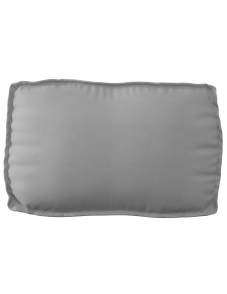 Cuscino per Pallet per Schienale Grigio 70x40x12 cm Tessuto Oxford