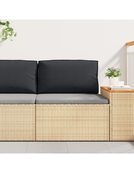 Cuscino da Pallet per Schienale Nero 70x40x12 cm Tessuto Oxford