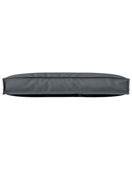 Cuscino per Pallet  per Schienale Antracite 80x40x12 cm Tessuto Oxford