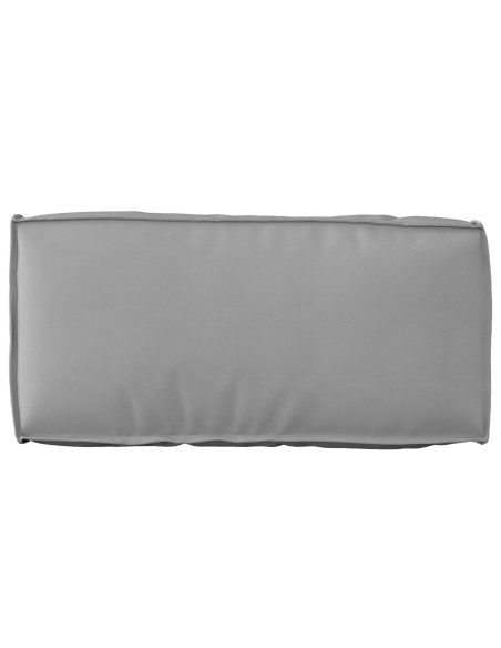Cuscino per pallet  per schienale grigio 80x40x12 cm in tessuto Oxford