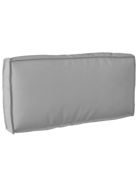 Cuscino per pallet  per schienale grigio 80x40x12 cm in tessuto Oxford