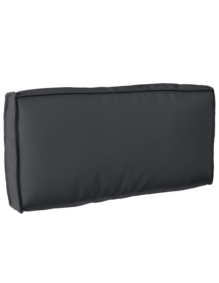 Cuscino per Pallet  per Schienale Nero 80x40x12 cm Tessuto Oxford