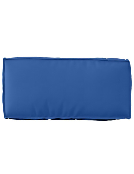 Cuscino Pallet  Schienale Blu Reale 80x40x12 cm Tessuto Oxford