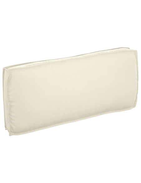 Cuscino per pallet  per seduta/schienale Panna 120x50x12 cm Tessuto oxford