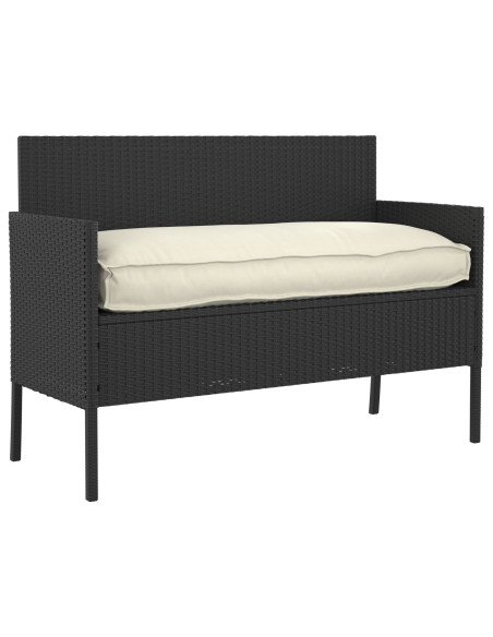 Cuscino per pallet  per seduta/schienale Panna 120x50x12 cm Tessuto oxford