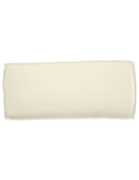 Cuscino per pallet  per seduta/schienale Panna 120x50x12 cm Tessuto oxford