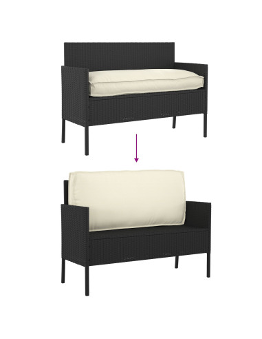 Cuscino Crema 120 x 50 x 12 cm Tessuto Oxford