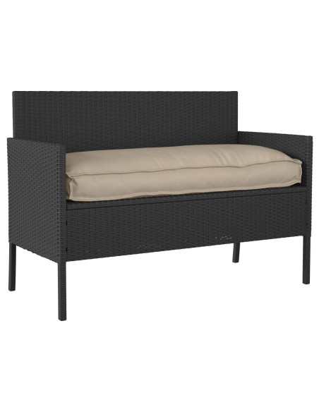 Cuscino per pallet  per seduta/schienale tortora 120x50x12 cm in tessuto oxford