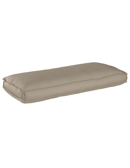 Cuscino per pallet  per seduta/schienale tortora 120x50x12 cm in tessuto oxford
