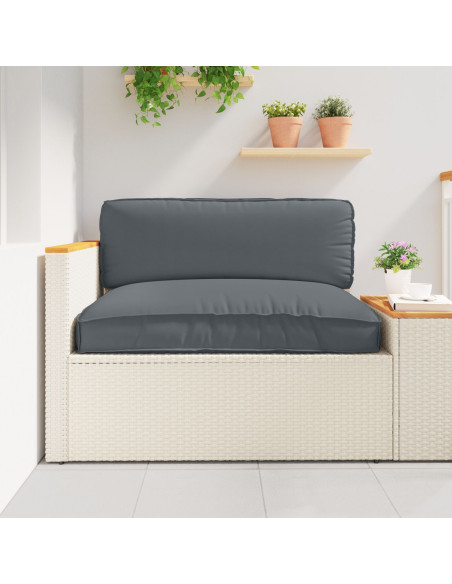 Cuscino per pallet  Antracite 120x80x12 cm Tessuto Oxford