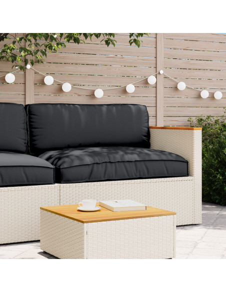 Cuscino per Pallet  per seduta Nero 120x80x12 cm in tessuto Oxford