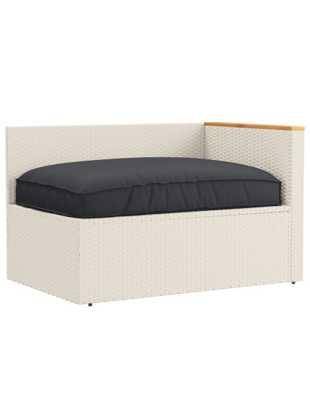 Cuscino per Pallet  per seduta Nero 120x80x12 cm in tessuto Oxford