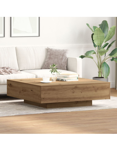 Tavolino da salotto Rovere artigianale 100 x 100 x 31 cm