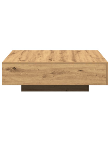 Tavolino da salotto Rovere artigianale 100 x 100 x 31 cm