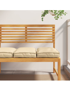 Cuscino 2 pcs Beige 40 x 40 x 8 cm Tessuto Oxford 2