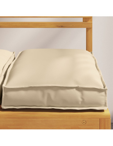 Cuscino 2 pcs Beige 40 x 40 x 8 cm Tessuto Oxford